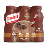 SlimFast Ready To Drink Shake, Tasty, Balanced Shake with Vitamins and Minerals, No Sugar, Chocolate Flavour, 6 x 325 ml Multipack, Packaging May Vary